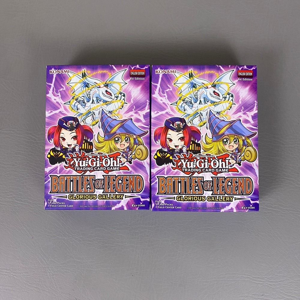 2x Yu-Gi-Oh! Battles of Legend Glorious Gallery 1st Edition Boxes Konami TCG NEW